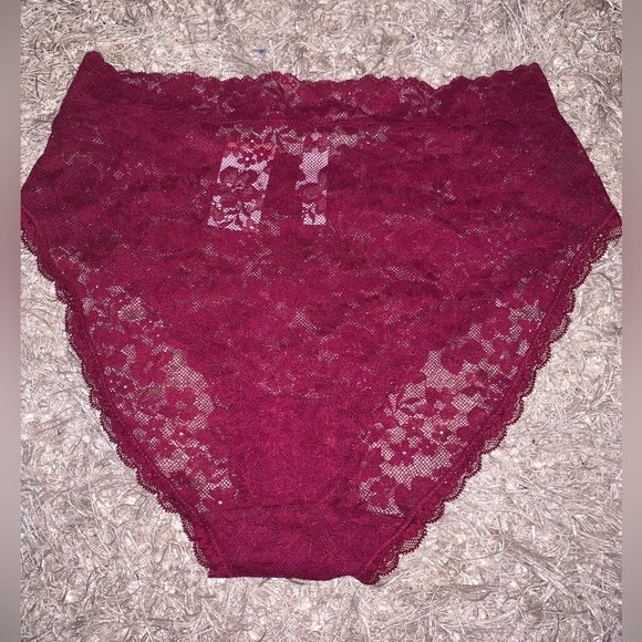 Auden Women's Burgundy Lace Panties size Large NWT - Picture 3 of 4